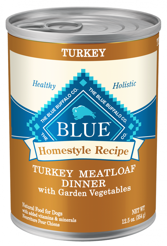 Blue Buffalo Homestyle Recipe Turkey Meatloaf Dinner With Carrots And Sweet Potatoes Canned Dog Food