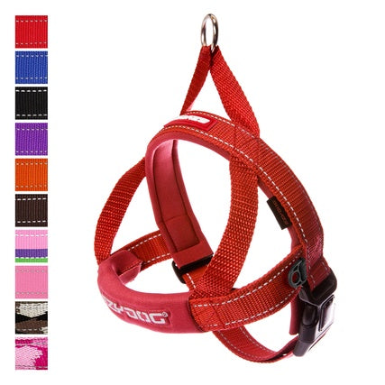 EzyDog Quick-Fit Harness Red