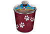 Loving Pets Bella Canister Merlot Treat Holder