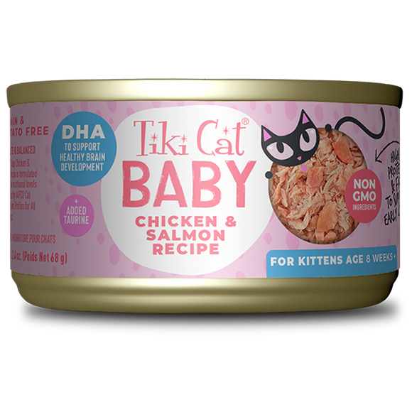 Tiki Cat® Baby Whole Foods with Chicken & Salmon Recipe