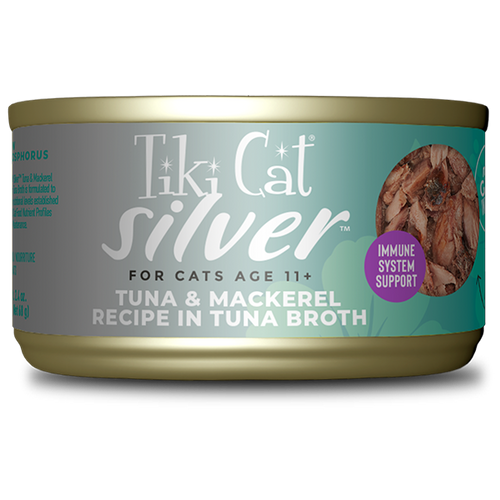 Tiki Cat® Silver™ Whole Foods with Tuna & Mackerel Recipe Wet Cat Food