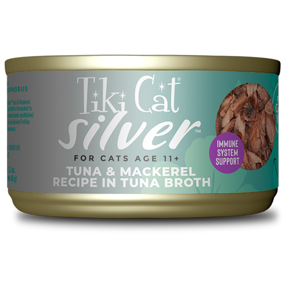 Tiki Cat® Silver™ Whole Foods with Tuna & Mackerel Recipe Wet Cat Food