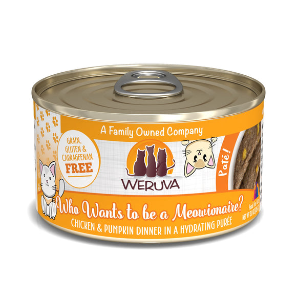 Weruva Classic Cat Paté, Who wants to be a Meowionaire? with Chicken & Pumpkin