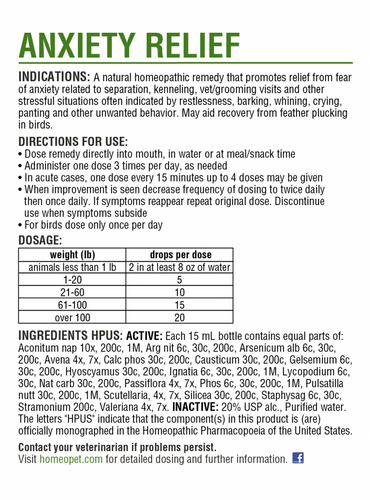 HomeoPet Anxiety Treatment