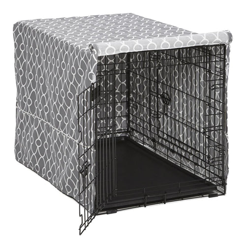 MidWest Homes For Pets 36 QuietTime Defender Gray Covella Crate Cover