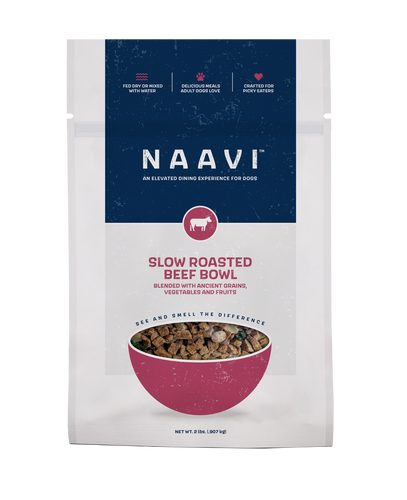 Naavi Slow Roasted Beef Bowl for Dogs