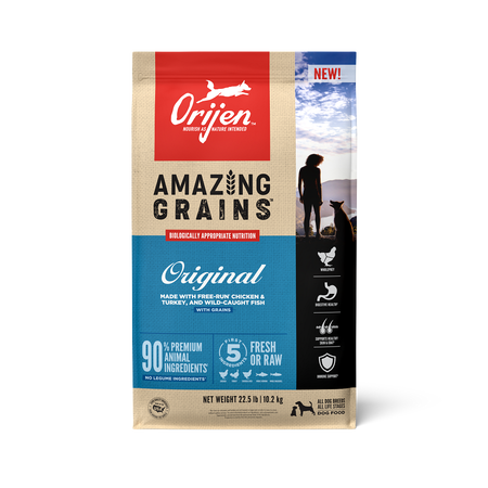 ORIJEN Amazing Grains Original High Protein Dry Dog Food