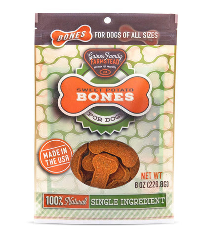 Gaines Family Farmstead Sweet Potato Bones Dog Treats