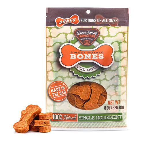 Gaines Family Farmstead Sweet Potato Bones Dog Treats