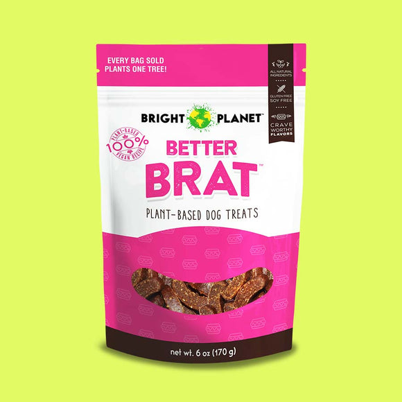 Bright Planet Pet Better Brat Plant-Based Dog Treats