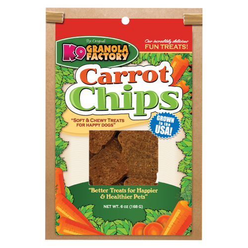 K9 Granola Factory Chip Collection Carrot Chips For Dogs