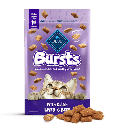 BLUE™ Bursts Delish Liver and Beef Cat Treats