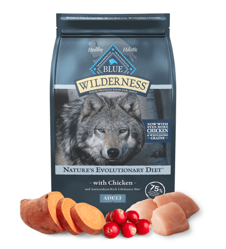 Blue Buffalo Blue Wilderness Chicken with Wholesome Grains Recipe Adult Dry Dog Food