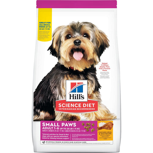 Hill's Science Diet Adult Small Paws Chicken Meal & Rice Recipe Dog Food