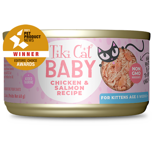 Tiki Cat® Baby Whole Foods with Chicken & Salmon Recipe